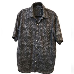 Arrow USA 1851 Men's Black and Gray Short Sleeve Shirt Size L/G